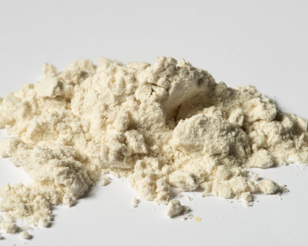 guar gum on white background